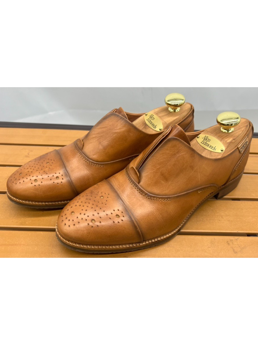 Pikolinos Pyrgos Leather Slip On Oxford Loafers Women's Size 40 Comfort Casual